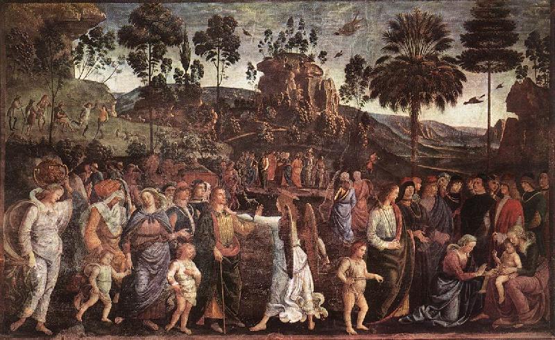 PERUGINO, Pietro Moses's Journey into Egypt a